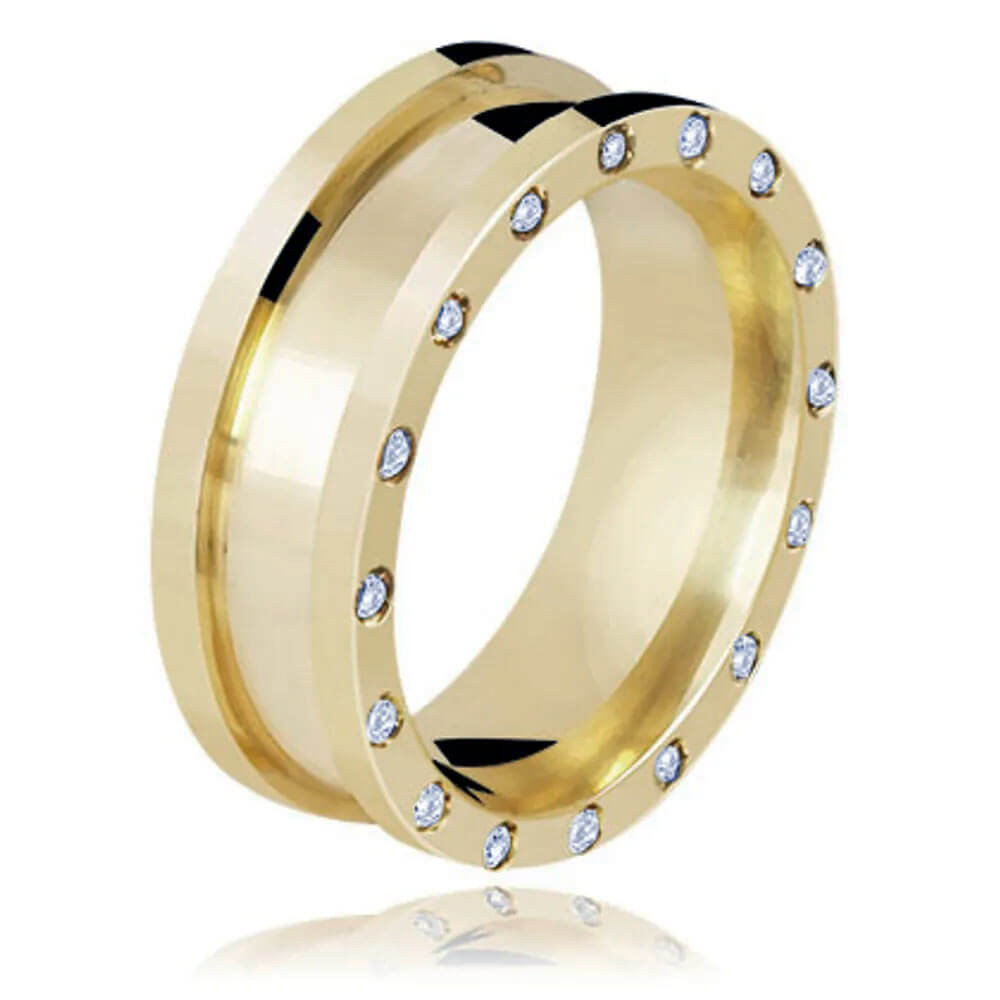Aliança de Ouro Price Of Love Diamond
