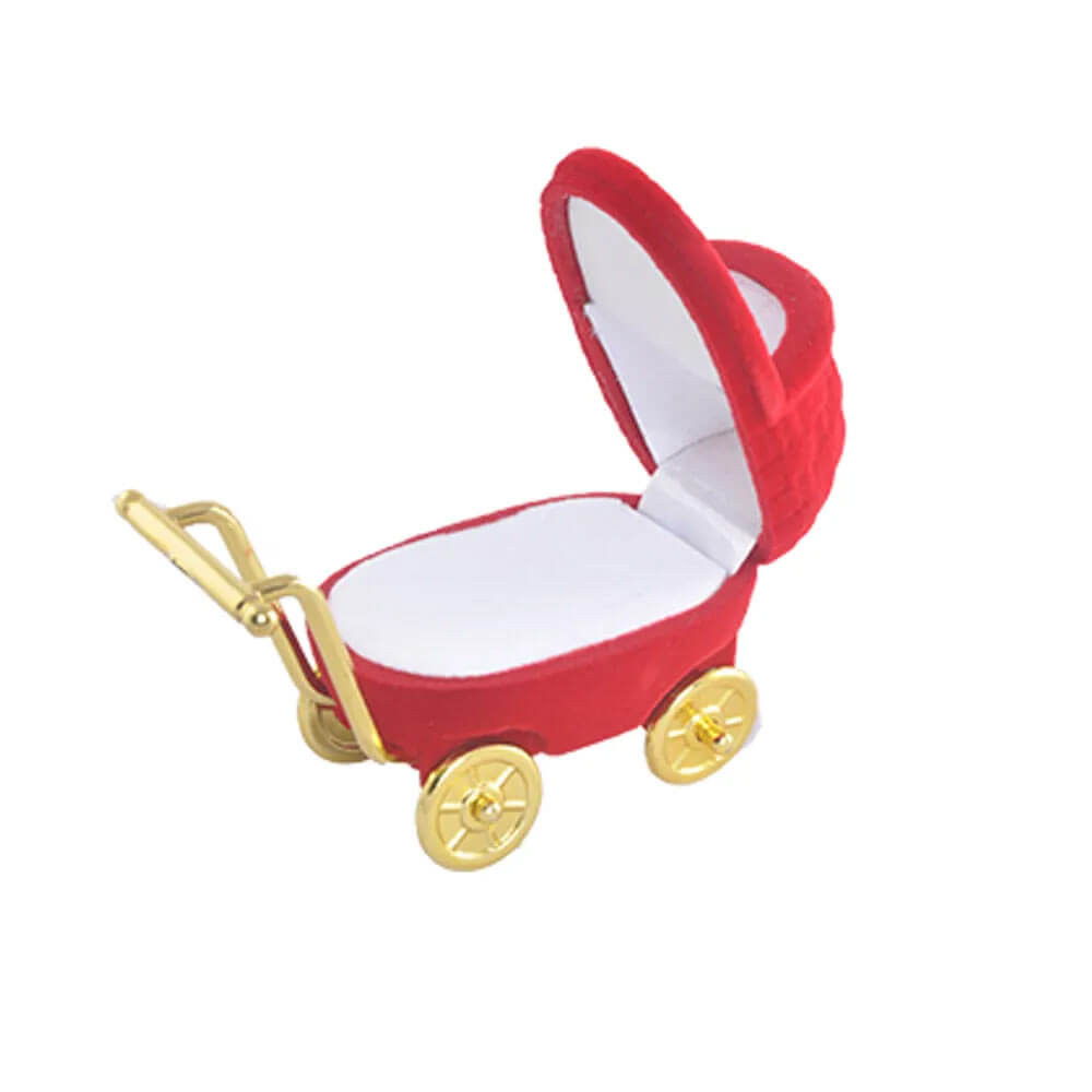 Caixinha de Joia Carrinho de Bebê Vermelha - 4