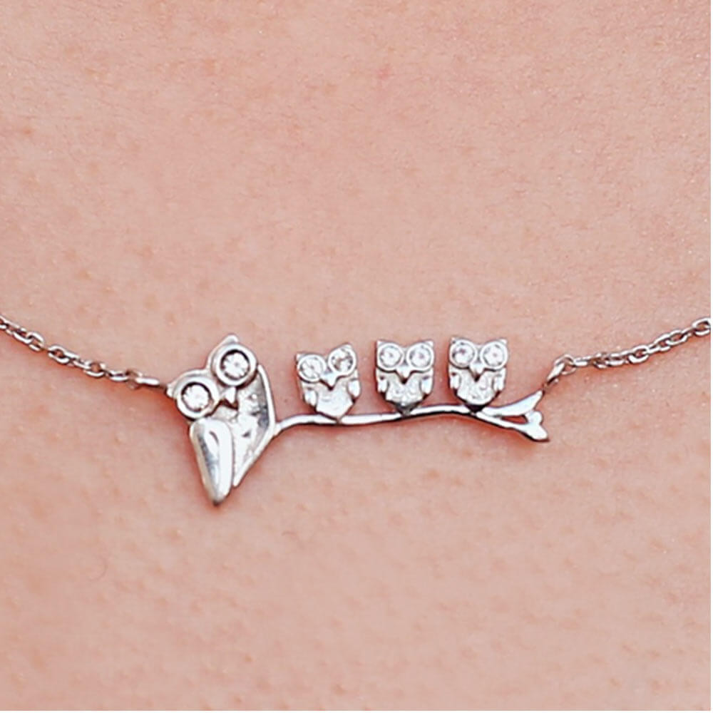 Gargantilha de Prata Atlântica Natural Mommy Three - 2