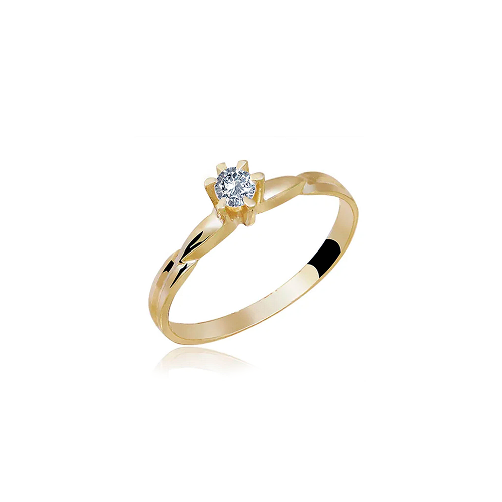 Anel de Ouro Cartago Diamond