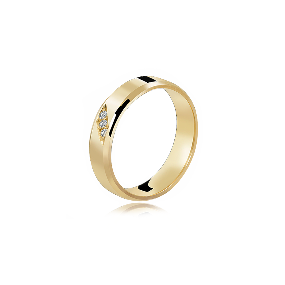 Aliança de Ouro Privilege Diamond