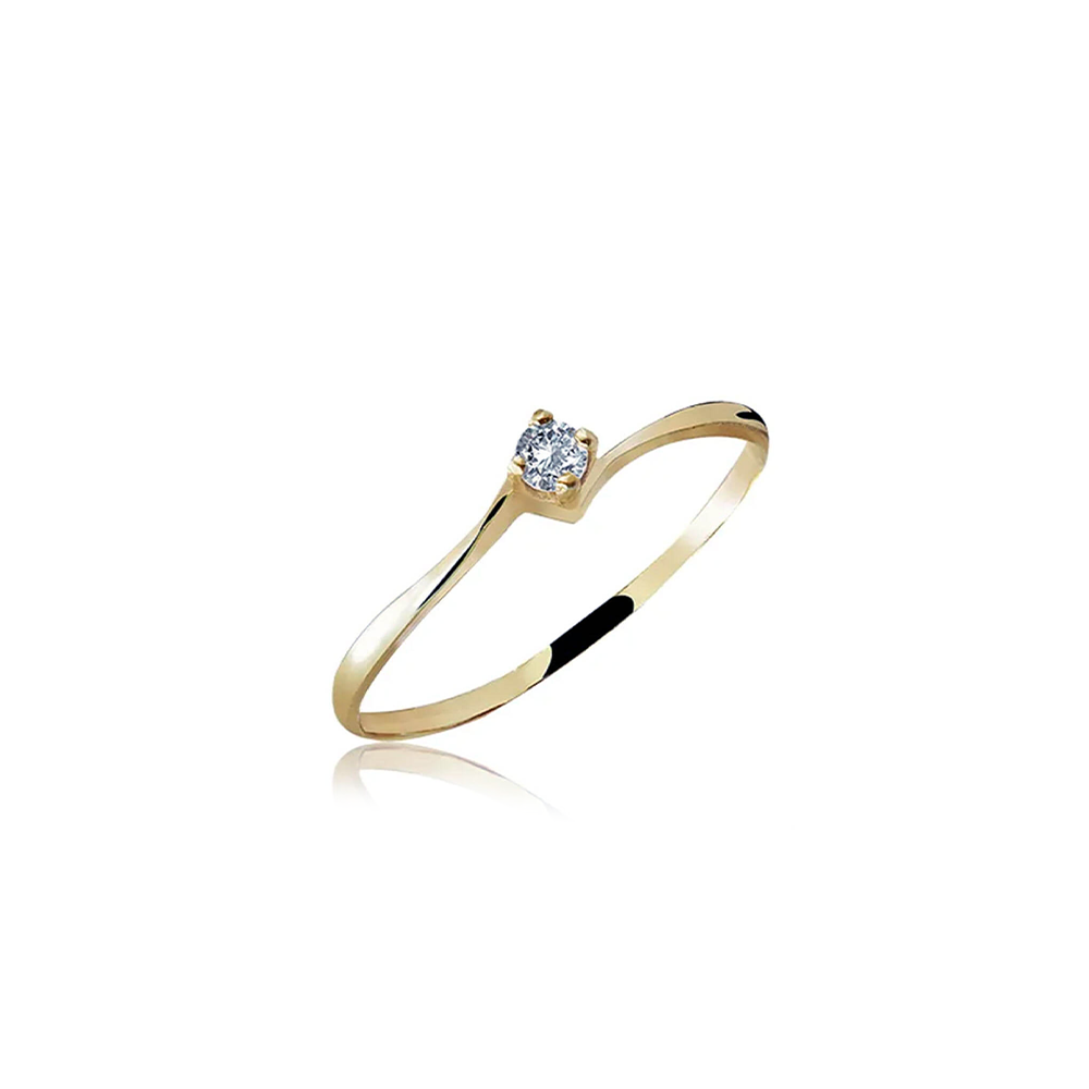 Anel de Ouro Romantic Diamond