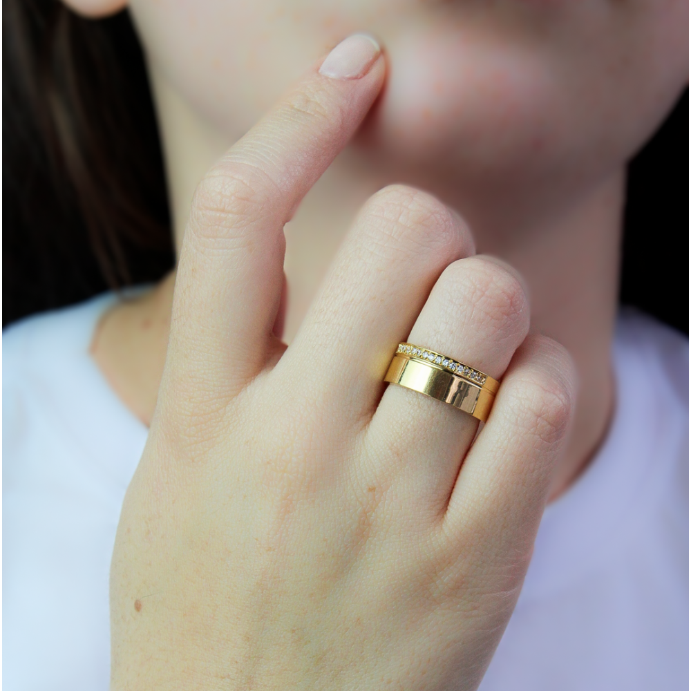 Alianças de Ouro Araribá Diamonds