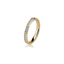 Aliança Aparador de Ouro Pleyades Crystalis - Meia Aliança Aliança Aparador de Ouro Pleyades Crystalis - Meia Aliança