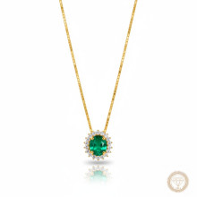 Gargantilha Prata 925 com Banho em Ouro Mira