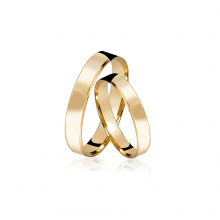 Par de Alianças de Ouro Tamisa Par de Alianças de Ouro Tamisa