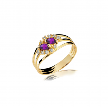 Anel de Formatura em Ouro Greophysics Crystalis