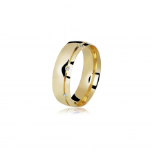 Aliança de Ouro Forever Premium Crystalis Aliança de Ouro Forever Premium Crystalis