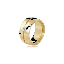 Aliança de Ouro Supreme Love Diamond Aliança de Ouro Supreme Love Diamond