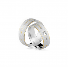 Alianças de Prata Amare Love Gold Crystalis Alianças de Prata Amare Love Gold Crystalis