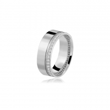 Aliança de Prata Renoir Premium Crystalis Aliança de Prata Renoir Premium Crystalis