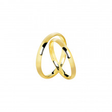 Par de Alianças de Ouro Adige Par de Alianças de Ouro Adige